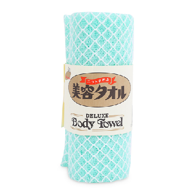 Khăn tắm (Bông tắm) Deluxe Xanh ngọc 30x90cm 네트샤워타울